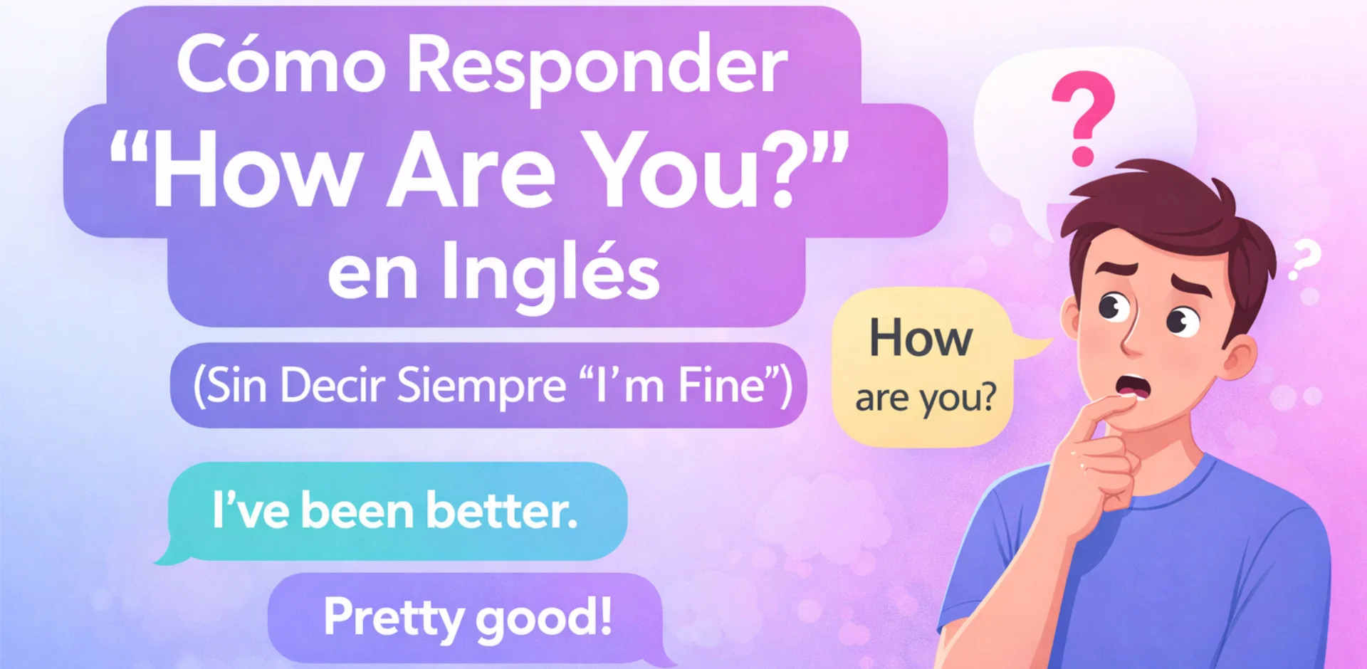 Cómo Responder 'How Are You?' en Inglés (Sin Decir Siempre 'I’m Fine')