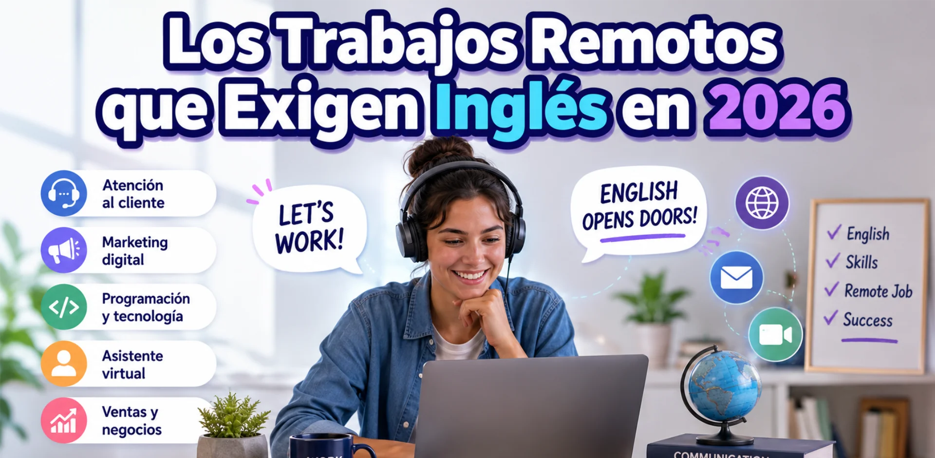 Los Trabajos Remotos que Exigen Inglés en 2026 (y Cómo Conseguirlos)